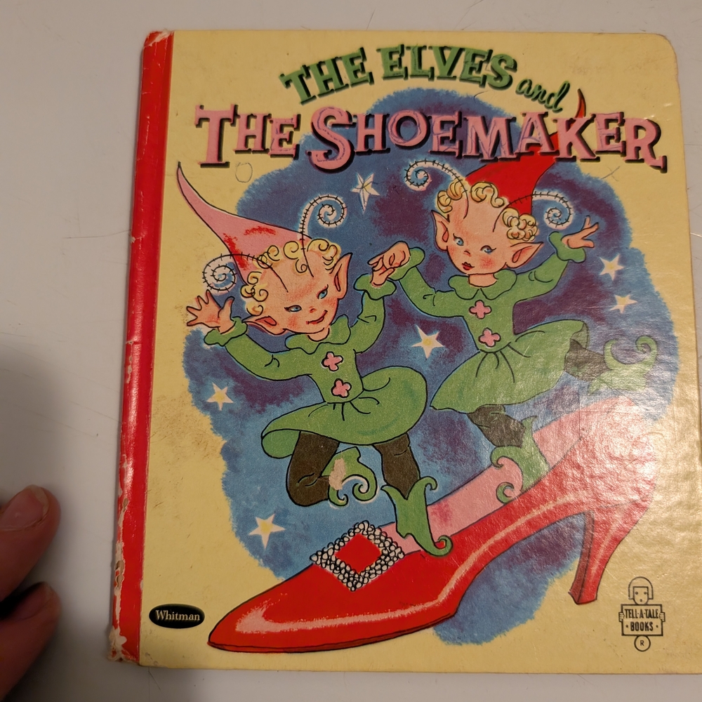 'The Elves and the Shoemaker' Kids Book - Red and Green